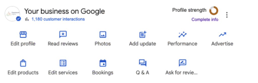 google business profile performance dashboard - Paramount Digital