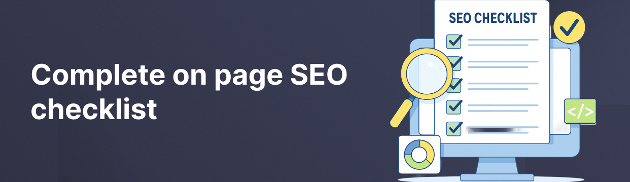 seo optimisation checklist