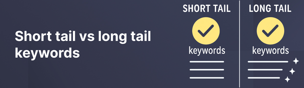 different keyword types long tail short tail keywords