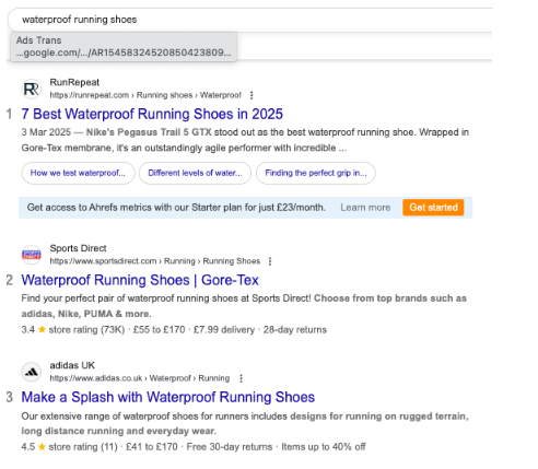 Example of how keyword research for Shopify helps makes you more visible