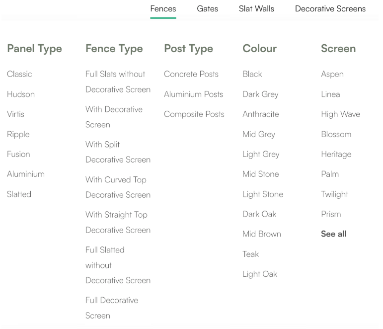 Shopify stores should make it easy for customers to browse and segment products based on what they want