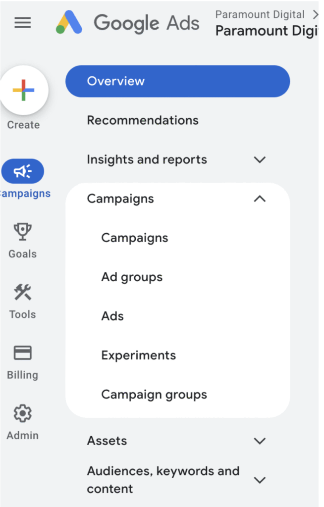 google ad experiments