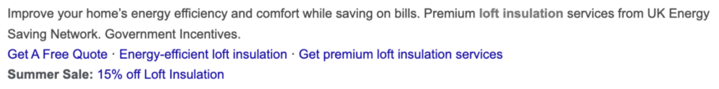 example of how to use ad extensions for google ad copy