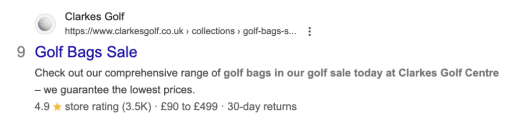 writing title tags for SEO product pages