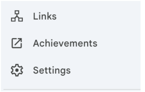 example of the links tab in google search console