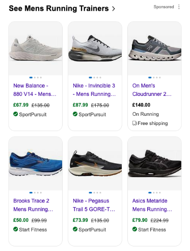 example of a bing shopping ad