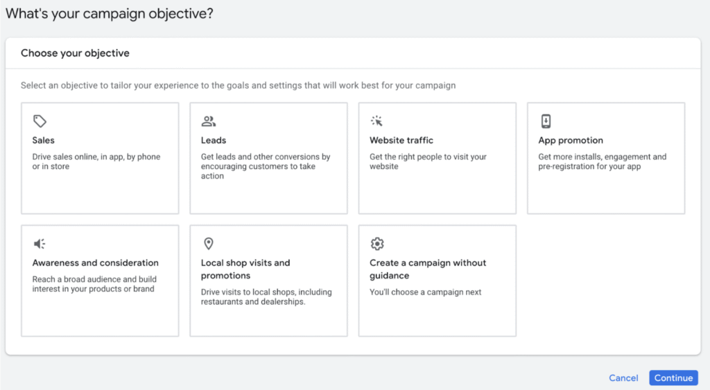 goals for google ads - Paramount Digital