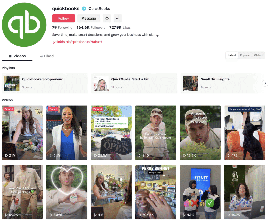 b2b social media marketing content